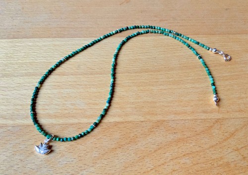 Edelstein kette türkis - kette, mit