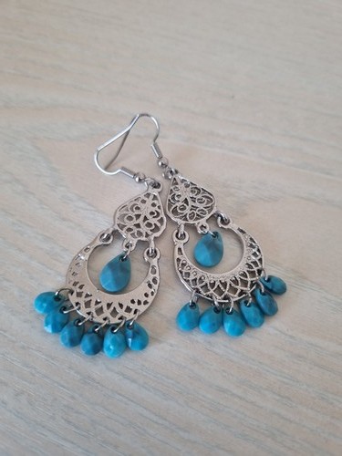 Vintage boho silber türkis - vintage,