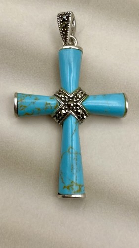 Großer kettenanhänger kreuz - kettenanhänger,