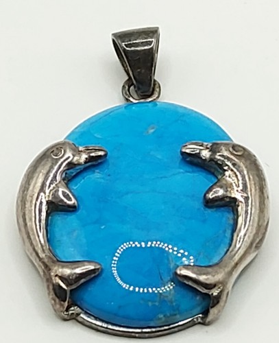 Türkis anhänger oval delphin - anhänger,