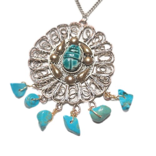 Vintage egyptian revival kette - vintage,