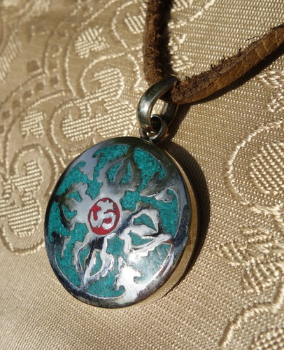 Silber amulett mit dorje - silber,