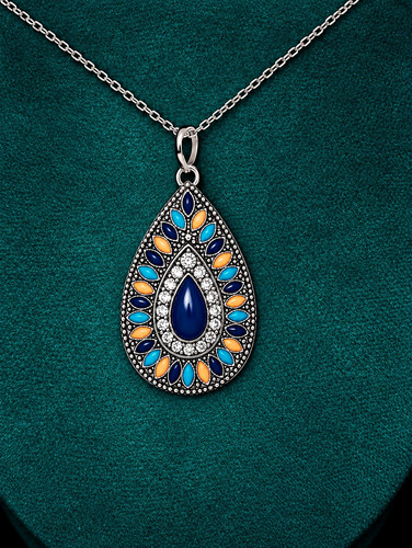 Silberfarbene halskette kette - halskette,